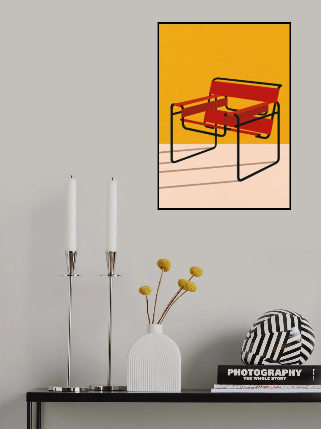 Wassily Chair Marcel Breuer Poster och Canvastavla
