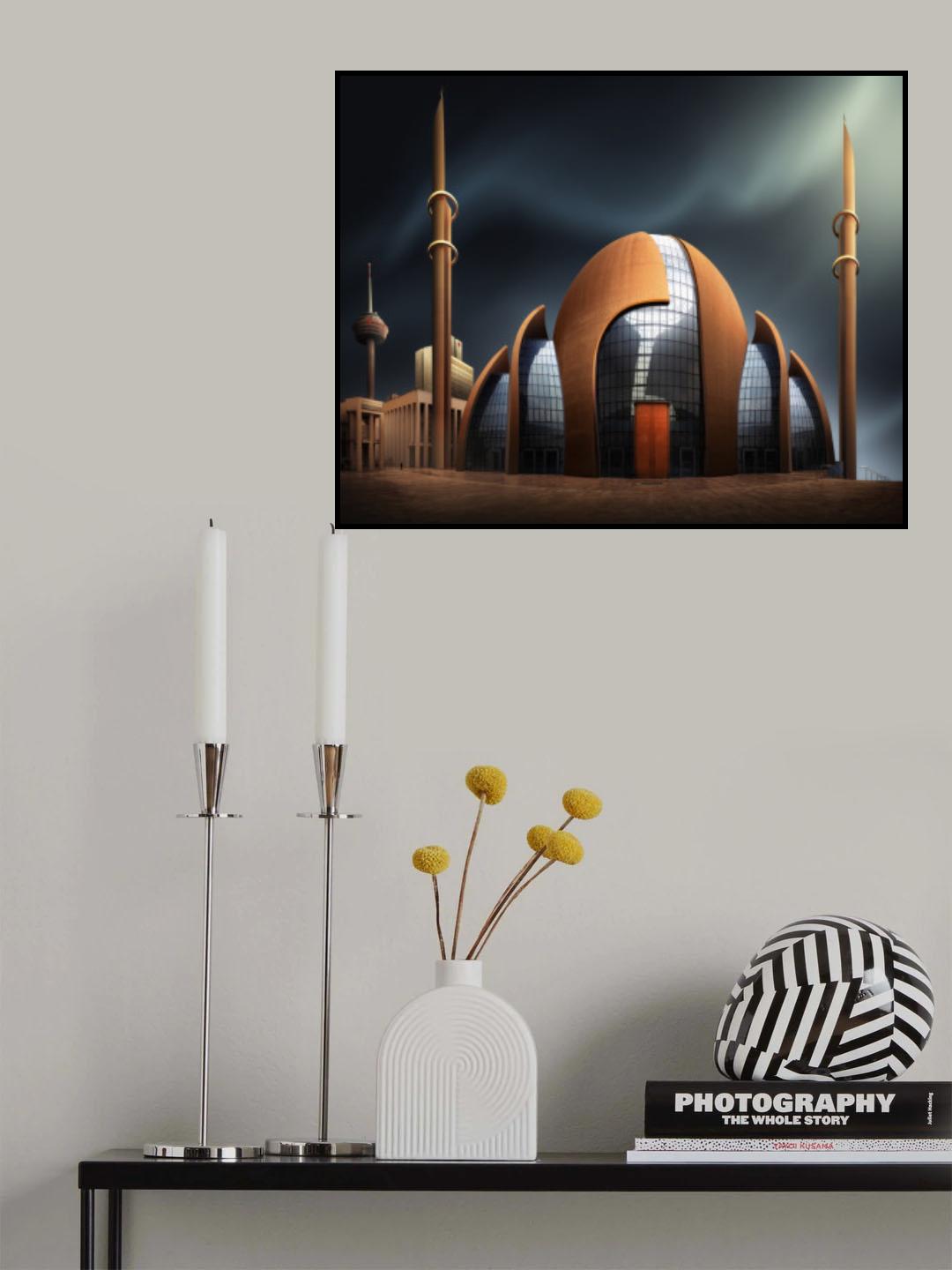 Köln Kolor Moschee Poster och Canvastavla