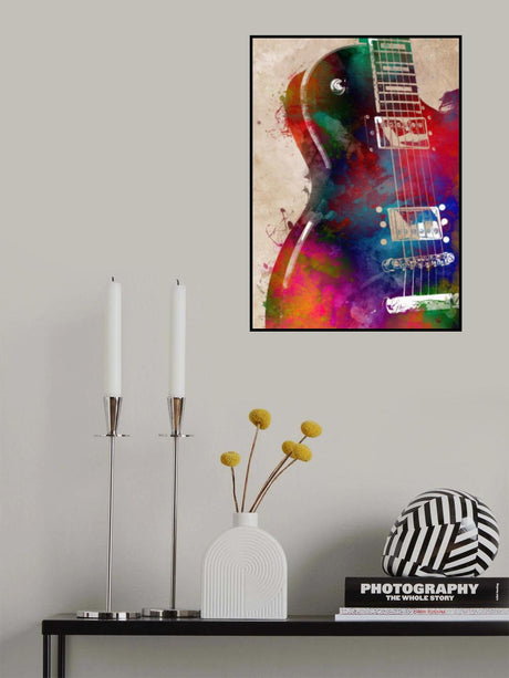 Guitar music art 7 Poster och Canvastavla