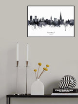 Norwich England Skyline Poster och Canvastavla