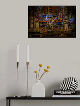 This crazy little shop (Kathmandu streets at night) Poster och Canvastavla