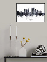 Dayton Ohio Skyline Poster och Canvastavla