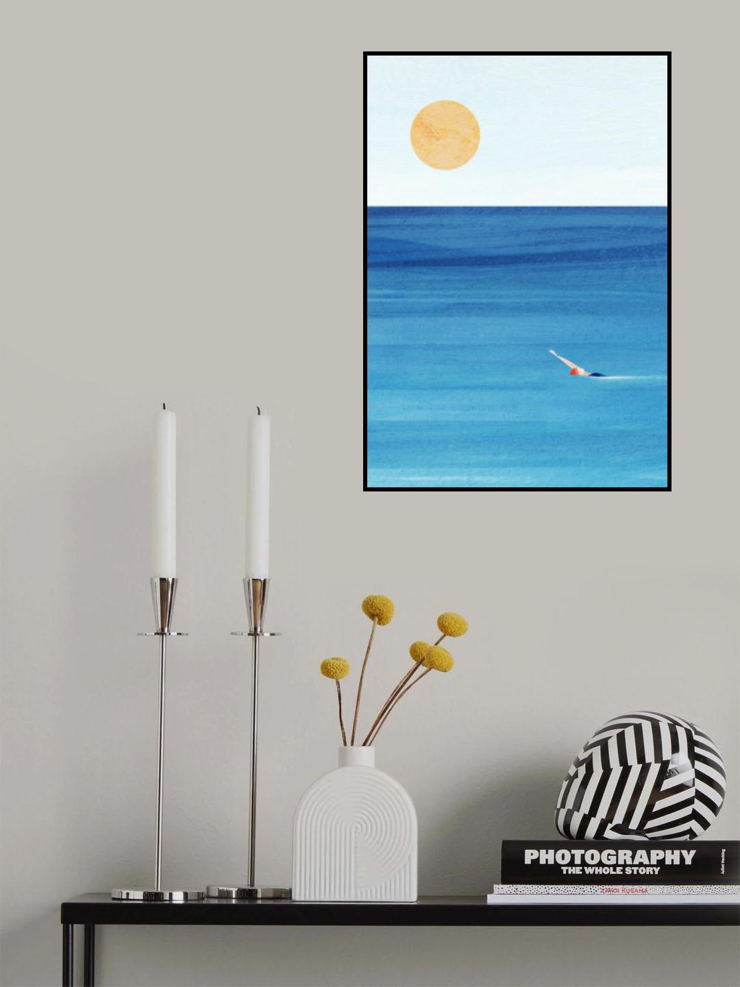 Sea Swim Poster och Canvastavla
