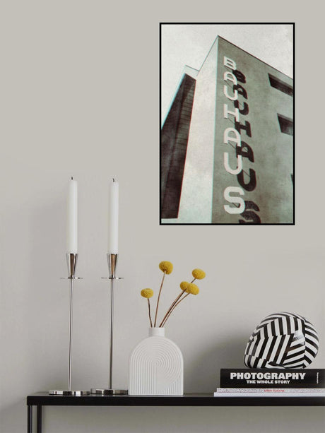 Bauhaus Dessau architecture in vintage magazine style I Poster och Canvastavla