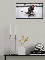 Semyon catches the reindeer Poster och Canvastavla