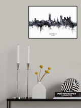 Warwick England Skyline Poster och Canvastavla