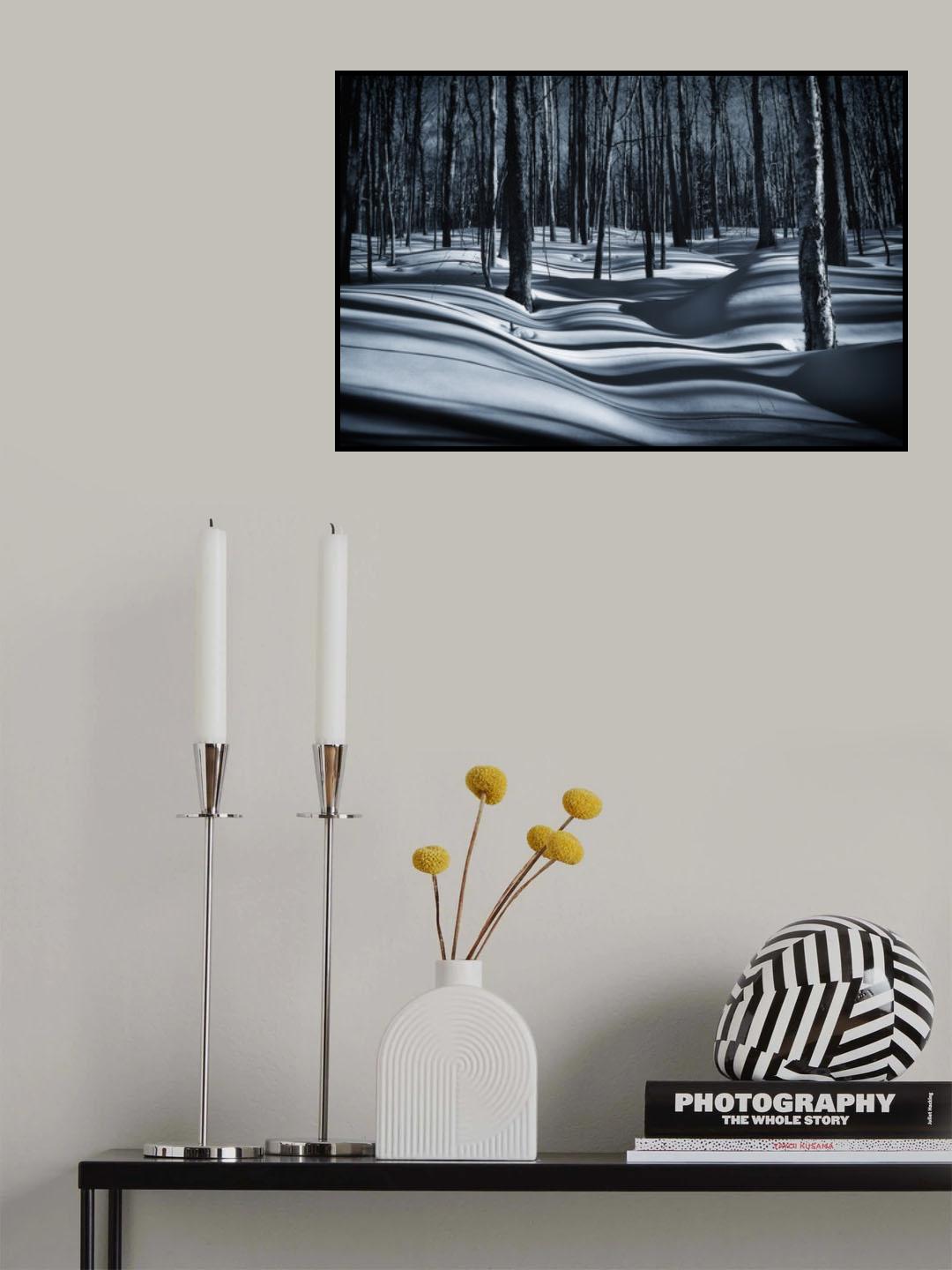 Sous-bois en hiver Poster och Canvastavla