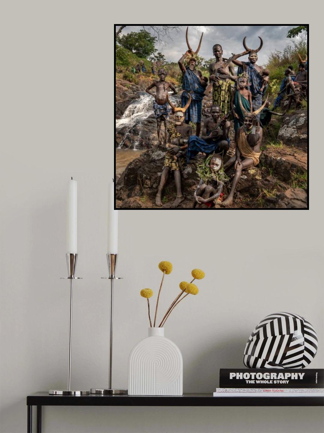 Ethiopian Suri tribes Poster och Canvastavla