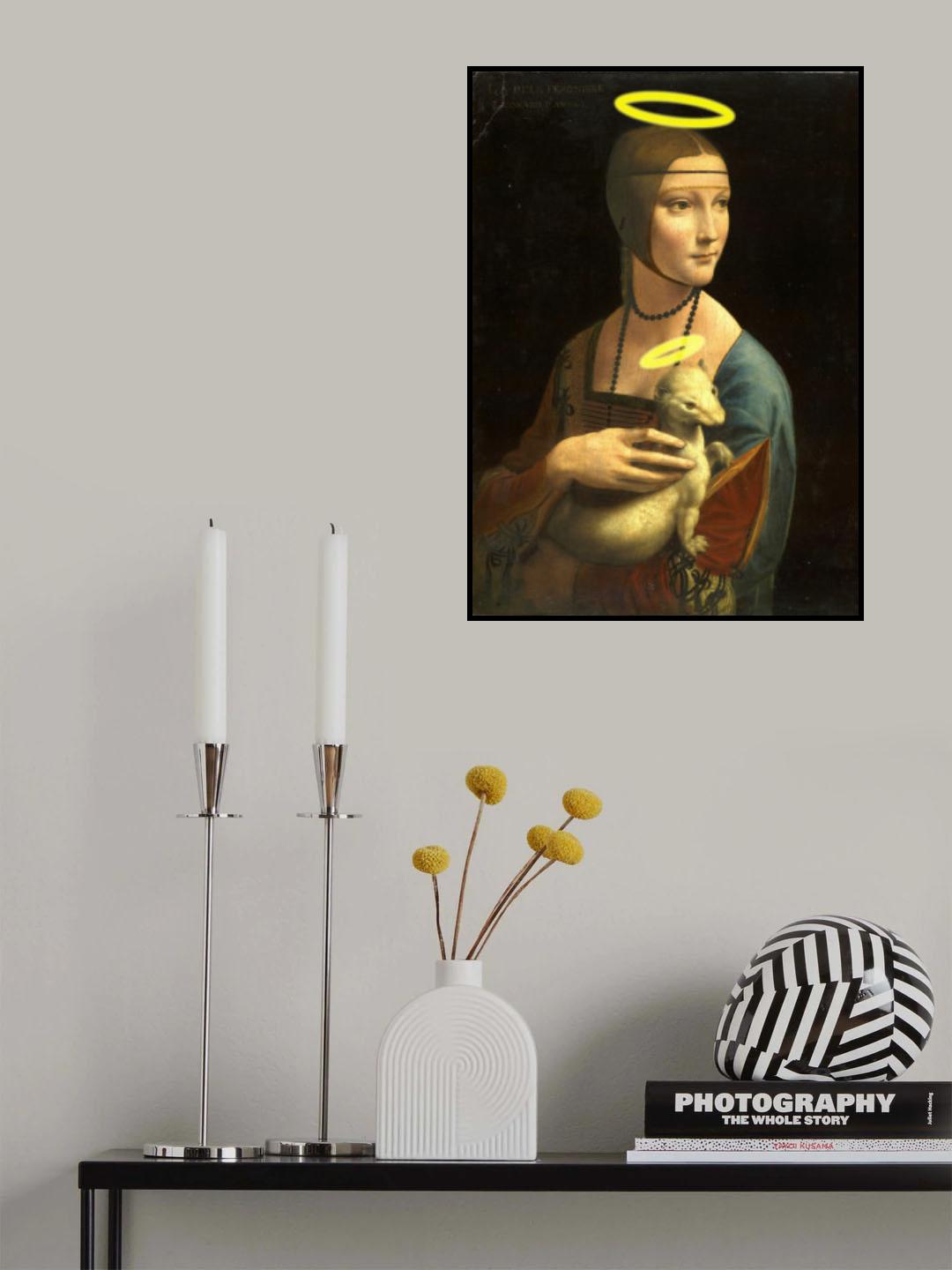 Lady with a halo Poster och Canvastavla