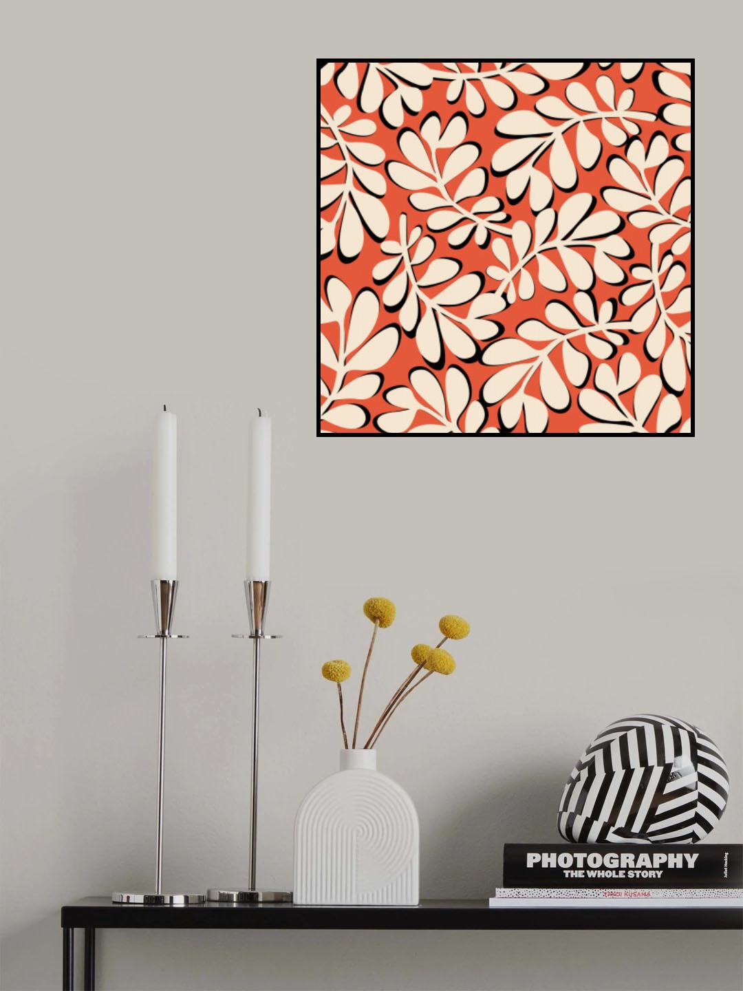 Mid Mod Cherry Red Poster och Canvastavla