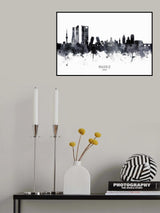 Madrid Spain Skyline Poster och Canvastavla