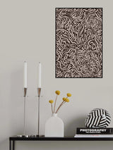 Twisted Beige Strokes Poster och Canvastavla
