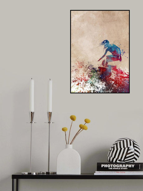 Surfer sport art Poster och Canvastavla