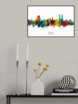 Kassel Germany Skyline Poster och Canvastavla