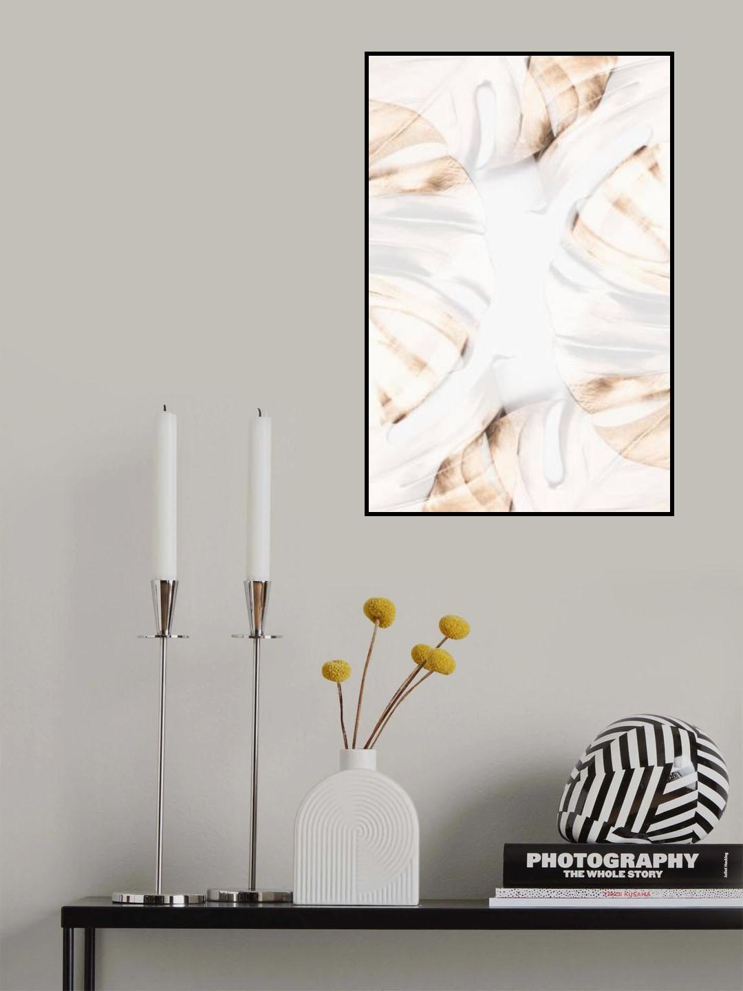 Monstera Gold 13 Poster och Canvastavla