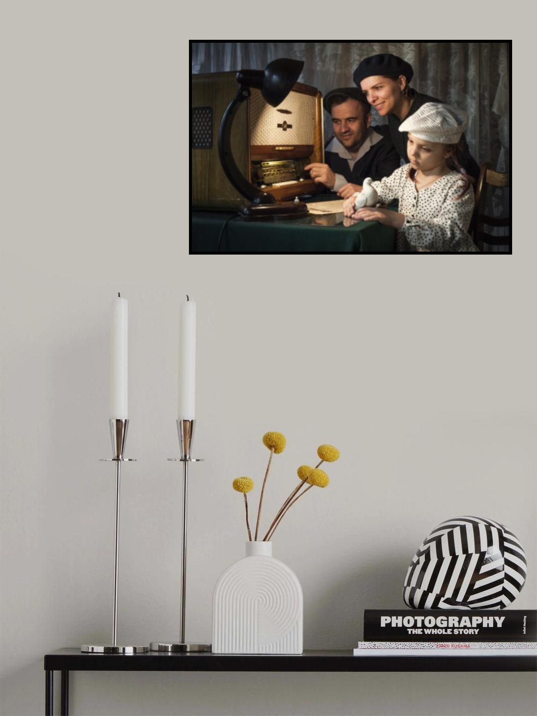 Soviet family. 1957 year. Poster och Canvastavla