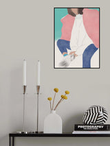 Pink Fur Poster och Canvastavla