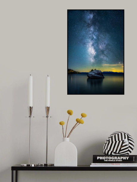 Bonsai Rock Milky Way Poster och Canvastavla