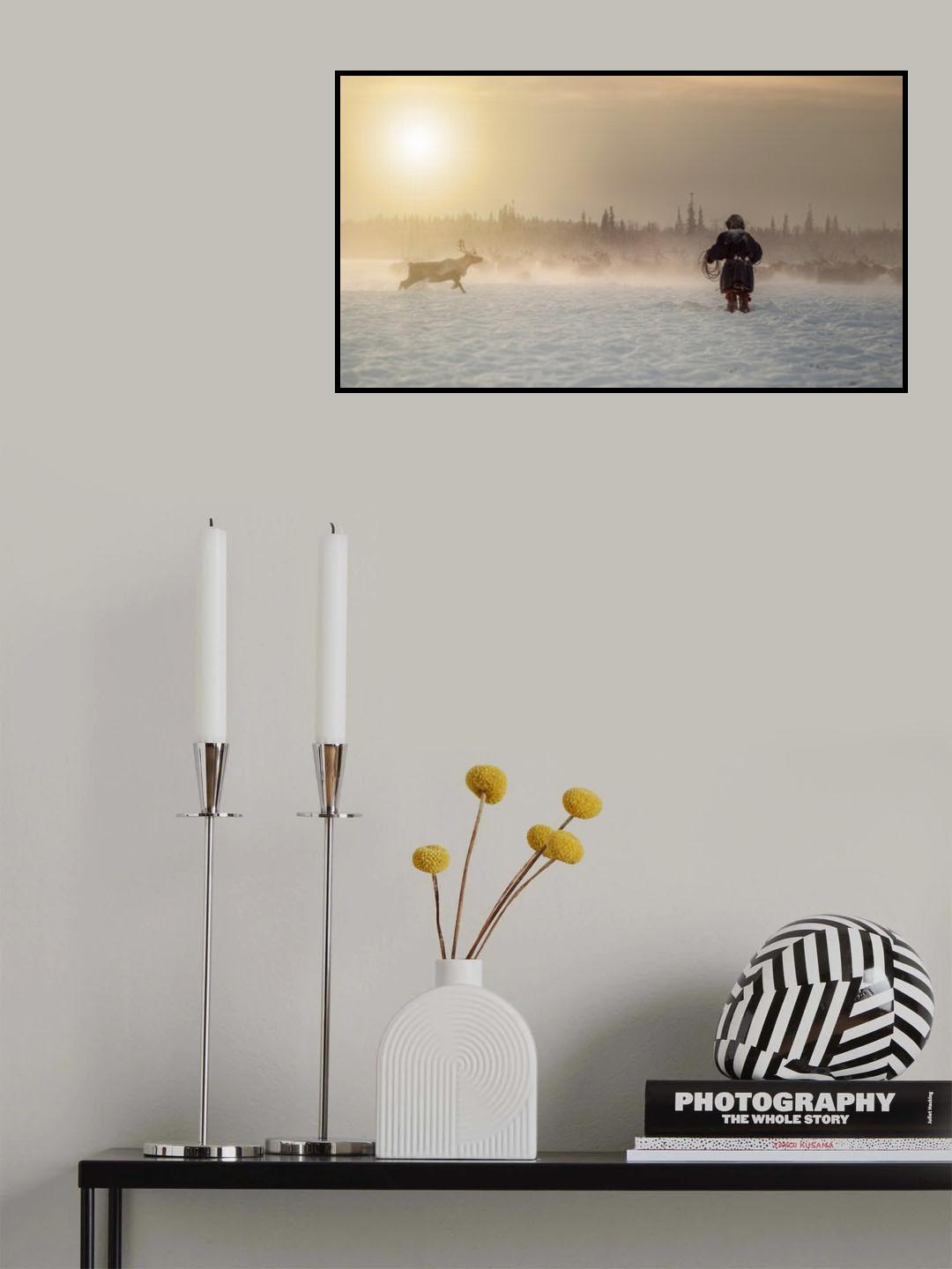 Reindeer hunter Poster och Canvastavla