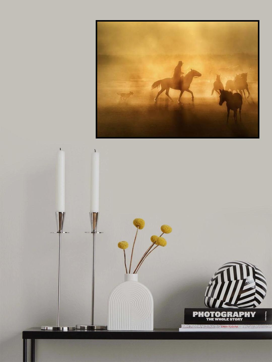 A Cowboy in Anatolia Poster och Canvastavla