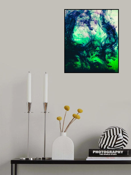 Acrylic colors and ink in water Poster och Canvastavla
