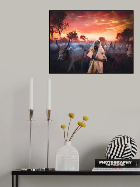 Morning Mundari, South Sudan Poster och Canvastavla