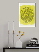 Yellow Watercolor Shapes Series #4 Poster och Canvastavla