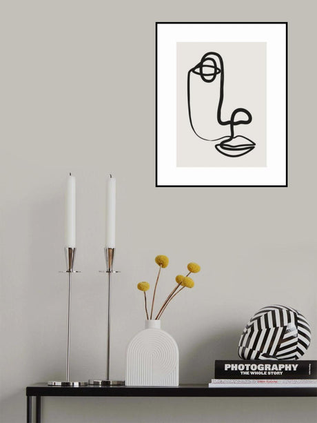 Abstract Face No1 Poster och Canvastavla