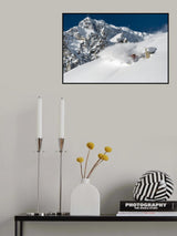 Powder turn with Romain Grojean Poster och Canvastavla