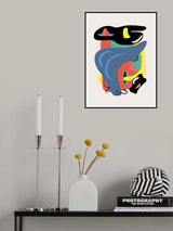 Blue Booty In Abstract Poster och Canvastavla