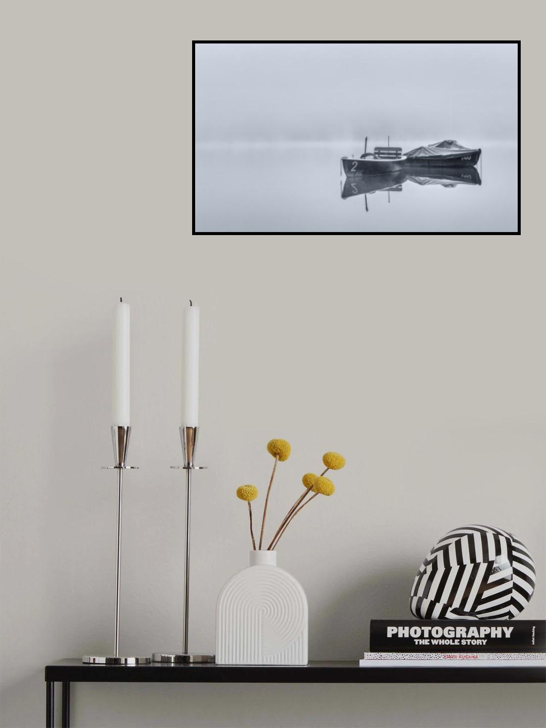 boats in winter Poster och Canvastavla