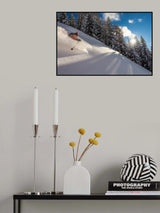 Riding Pow with Adrien Coirier Poster och Canvastavla
