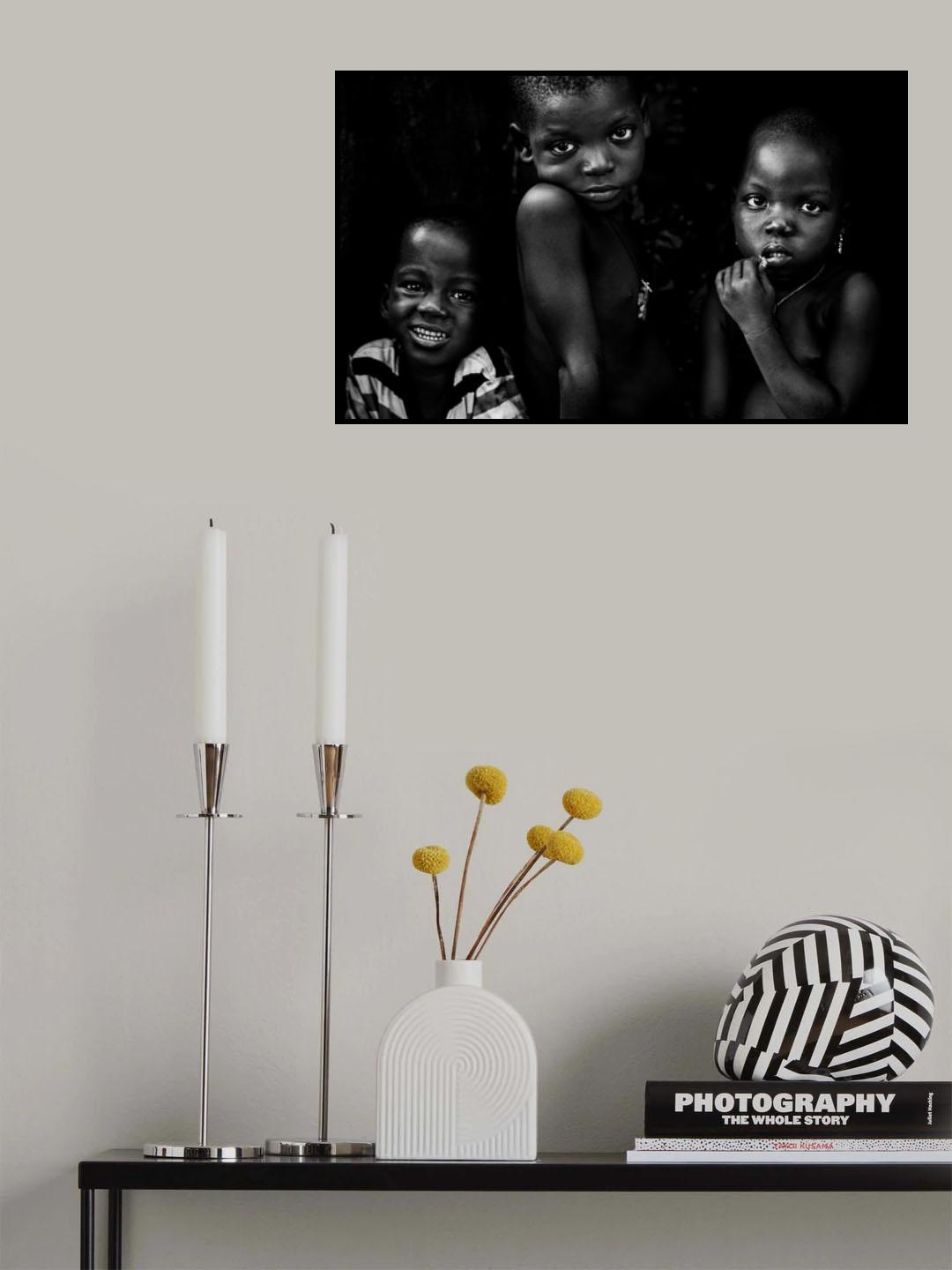 Children from Benin-I Poster och Canvastavla