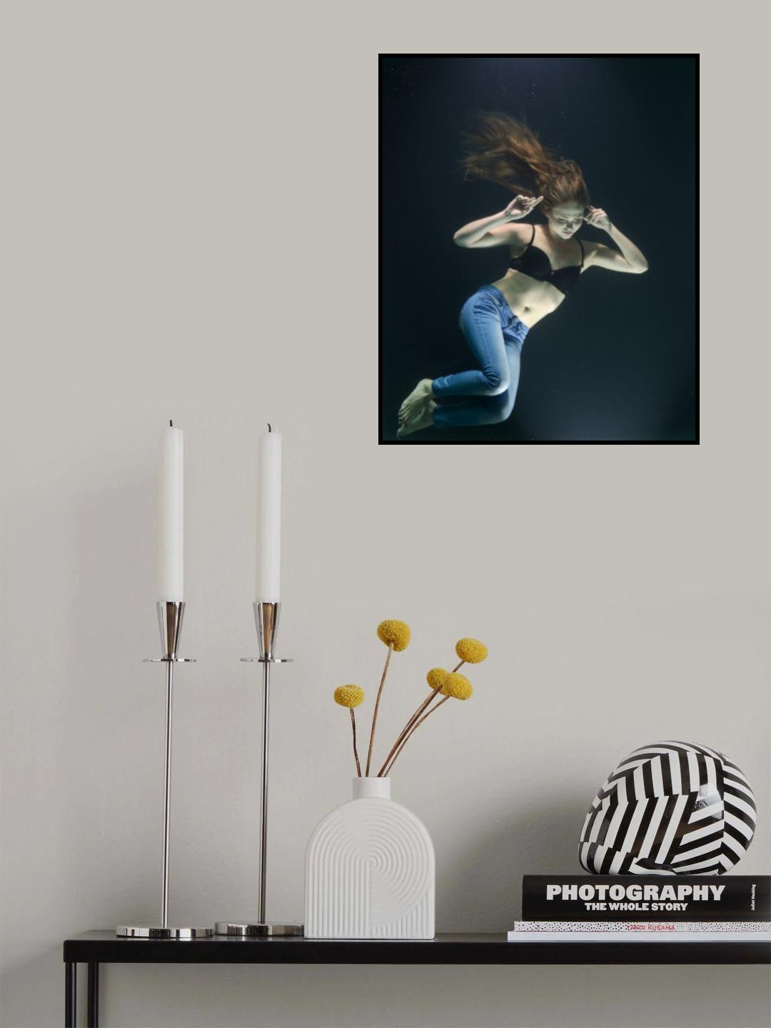 underwater artistic portrait shooting Poster och Canvastavla