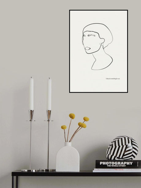 Abstract female portrait Poster och Canvastavla