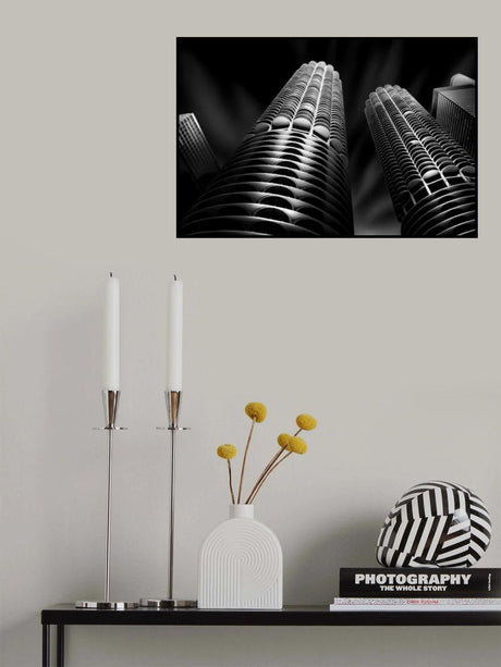 Marina City (Corn Cob) Poster och Canvastavla
