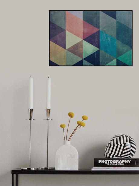 Triangle Textures Poster och Canvastavla