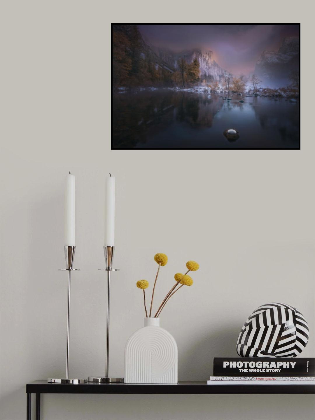 First snow in Valley Poster och Canvastavla