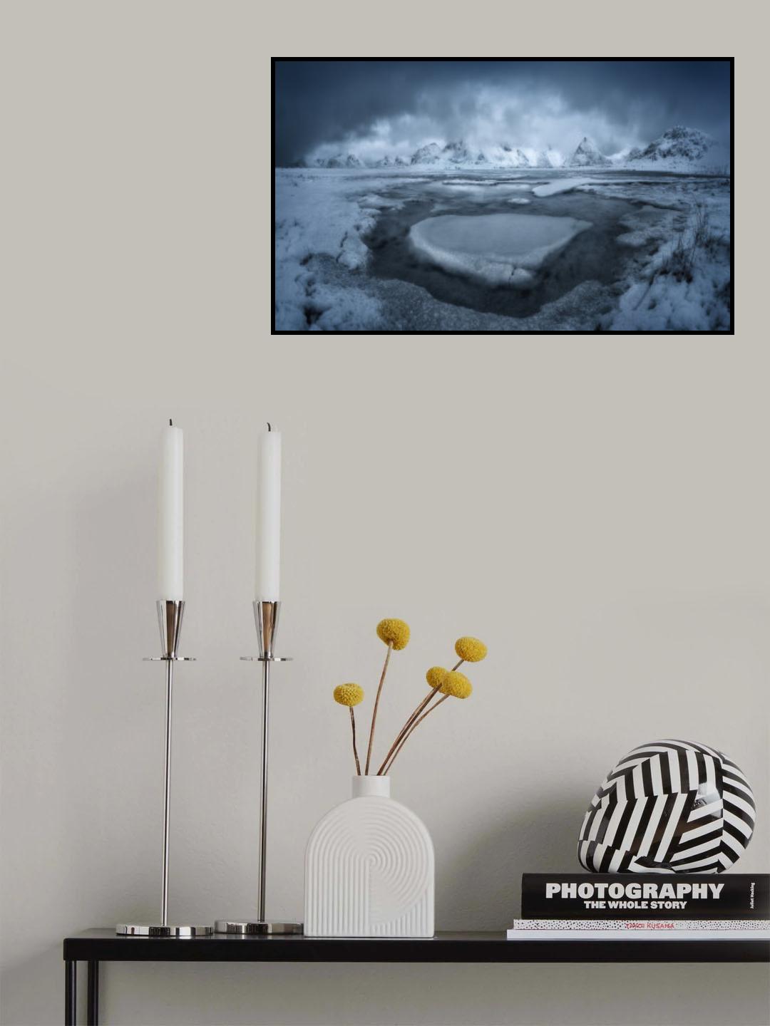 Ice mountains Poster och Canvastavla