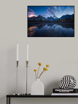 Mt. Assiniboine Moonlight Poster och Canvastavla