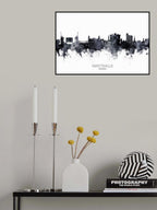 Fayetteville Arkansas Skyline Poster och Canvastavla