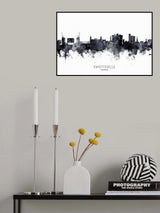 Fayetteville Arkansas Skyline Poster och Canvastavla