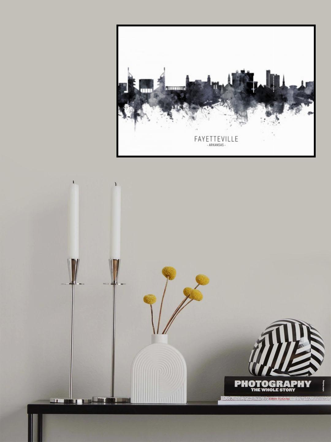 Fayetteville Arkansas Skyline Poster och Canvastavla
