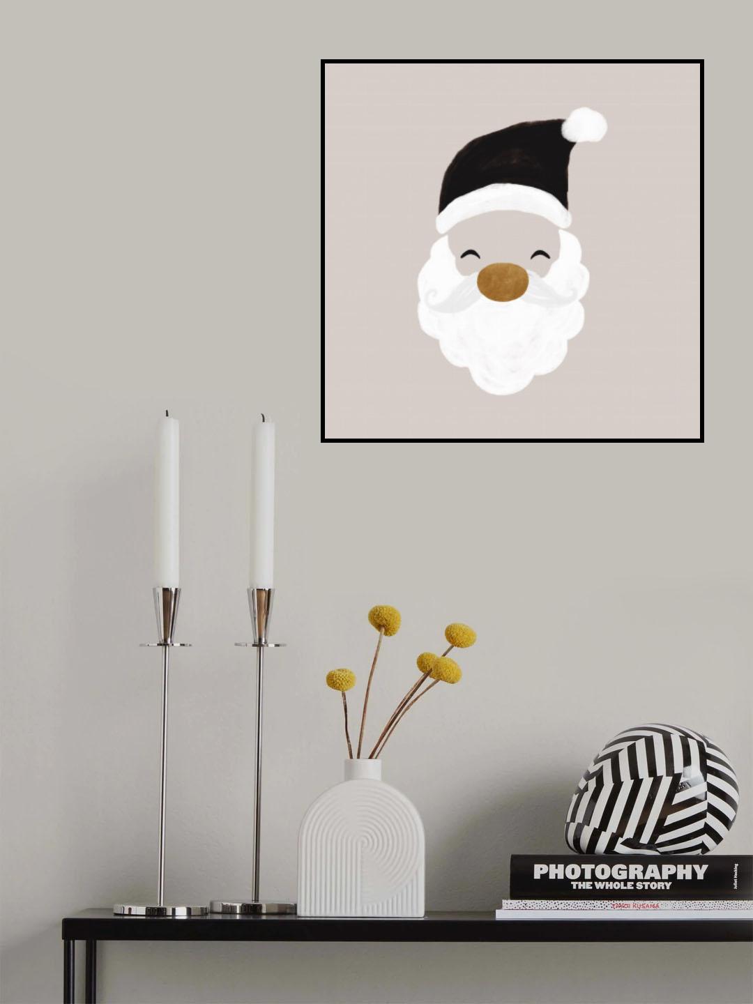 Xmas Santa Poster och Canvastavla