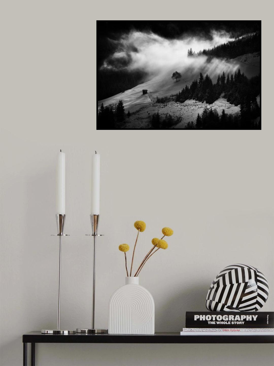 Morning Fog Poster och Canvastavla