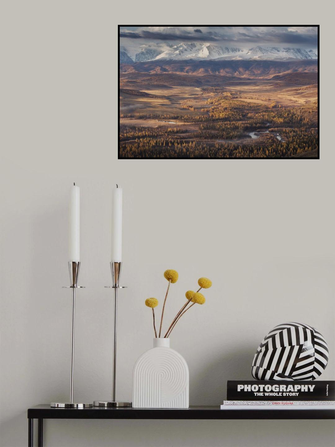 Autumn Altai mountains Poster och Canvastavla