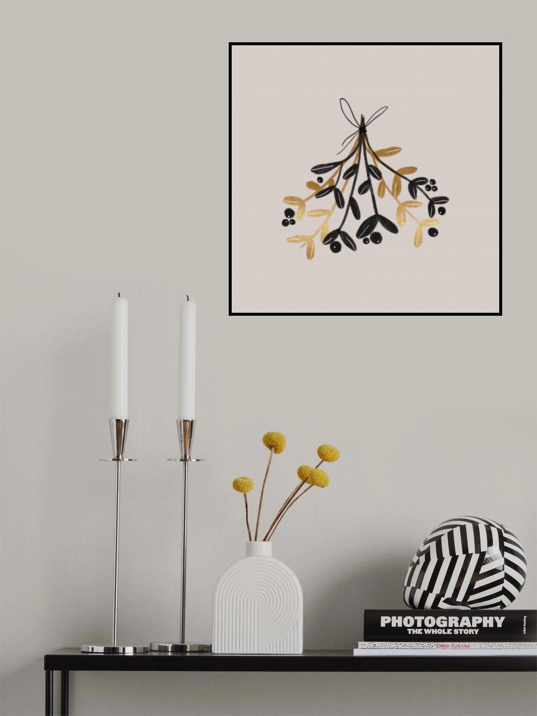 Xmas Mistletoe Poster och Canvastavla