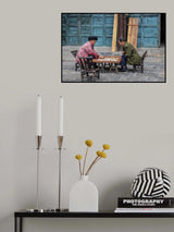 playing in the yard- china Poster och Canvastavla