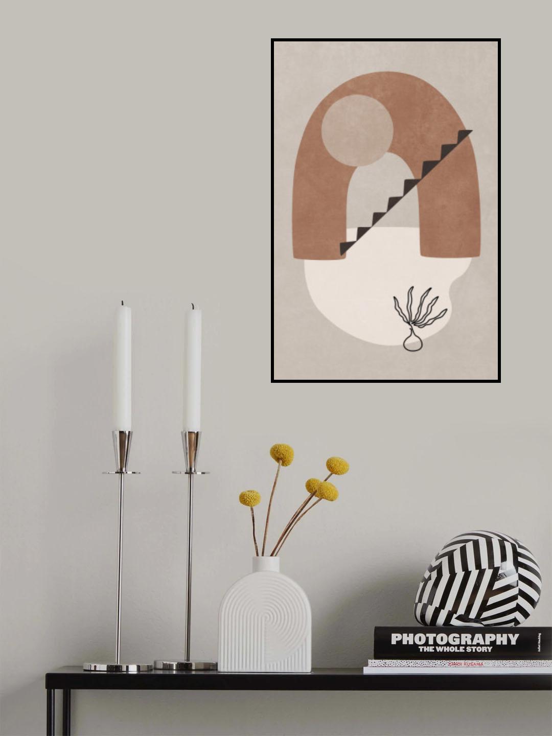 Terracotta Arch Color and Shapes Poster och Canvastavla