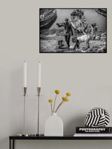 daliy life at Buriganga riverbank Poster och Canvastavla